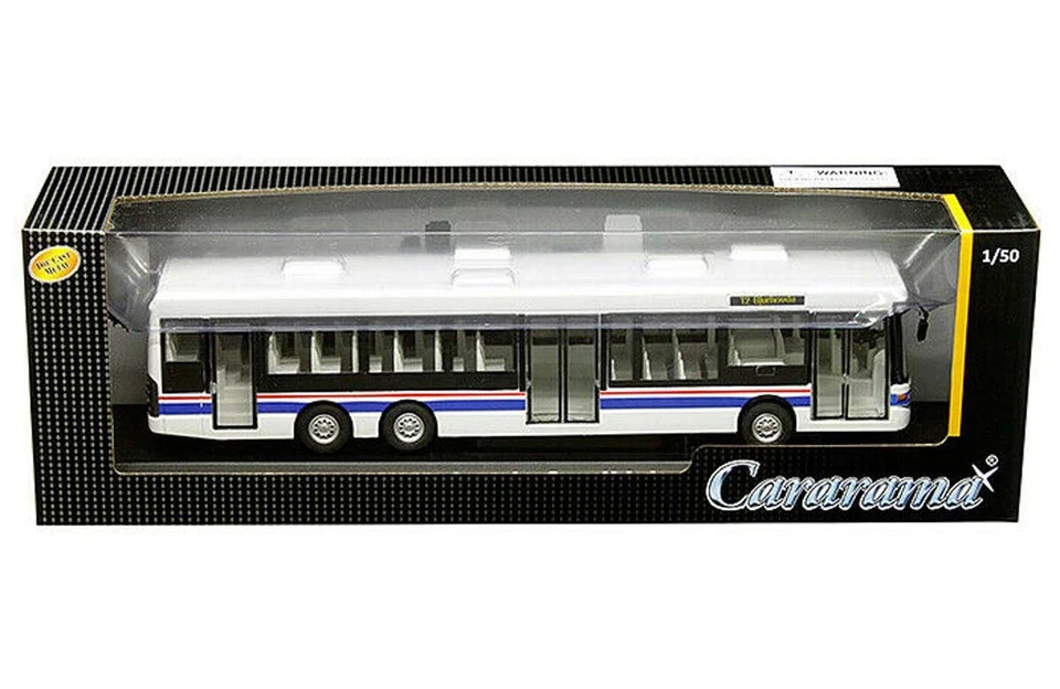 Cararama 1:50 Scania OMNILINK Bus White Diecast Model 56702 W - Image 2 of 4