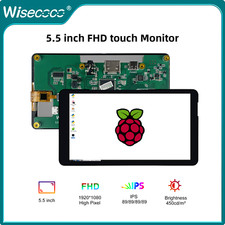 5.5 Inch FHD Touch Portable Monitor for PC Laptop Raspberry Pi 3 4 5 PS4 Gaming