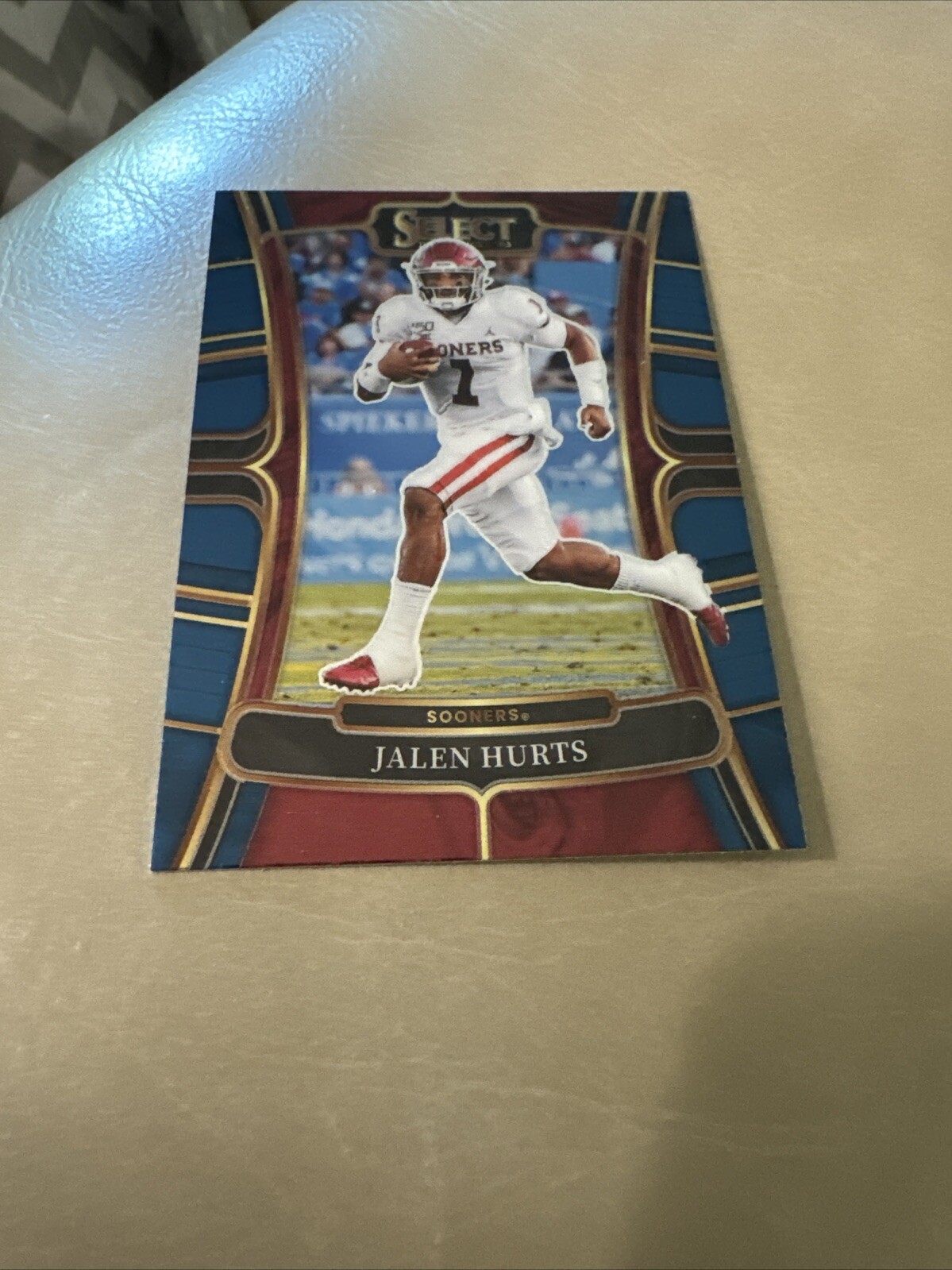 2023 Panini Select Draft Picks Blue Retail #32 Jalen Hurts Oklahoma Sooners