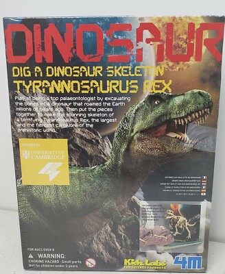 Dig a Dinosaur Skeleton Tyrannosaurus T-Rex 4M Kidz Labs Educational New SEALED