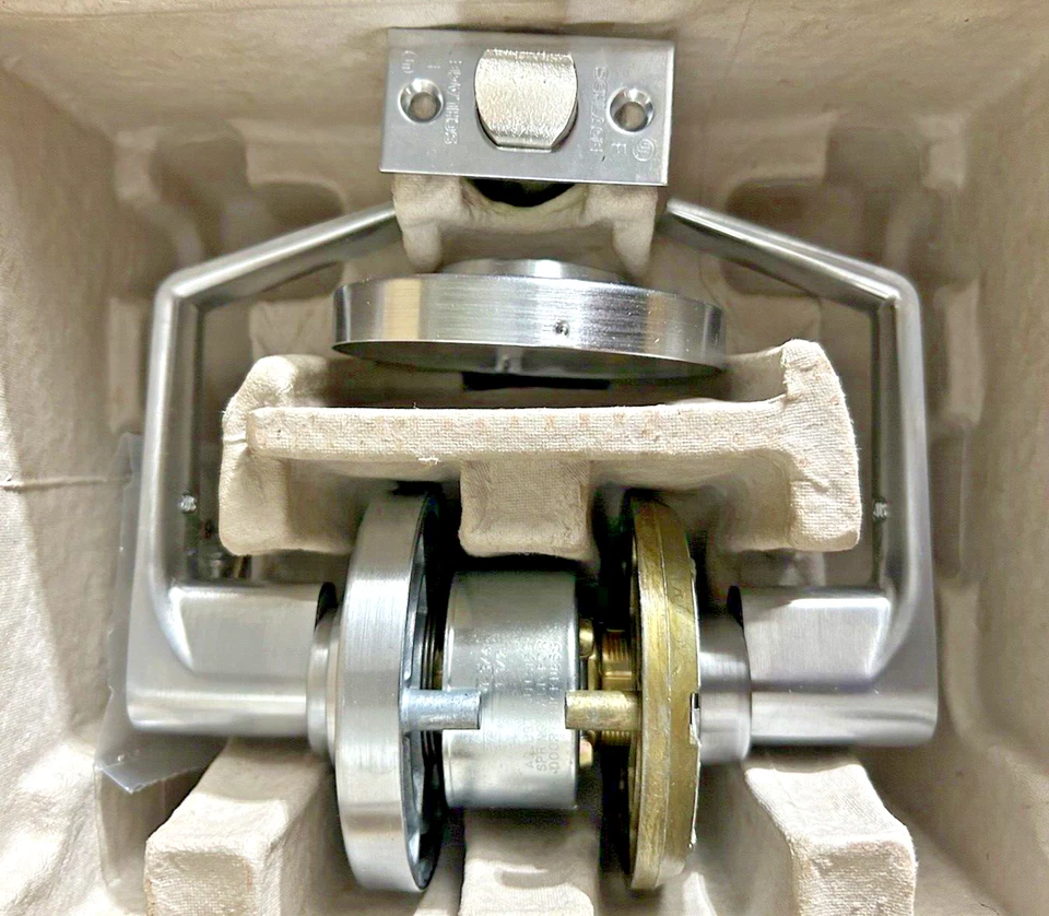 Schlage AL10S SAT 626 Passage Latch 1-3/4 DR NOS Saturn Satin Lever Door - Image 2 of 4