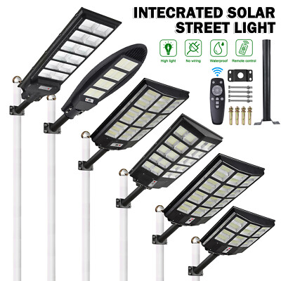 99000000LM 2000W Commercial Solar Street Light Parking Lot Security Road Lamp