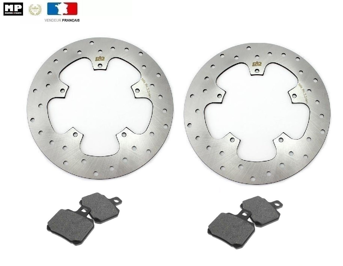 Disque de frein avant 260 mm Piaggio Beverly 500 pour trajets urbains