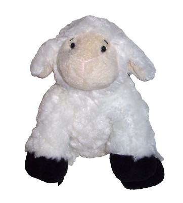 9'' Harry & David Lamb Swirls Plush White  Black Feet Stuffed Animal Adventure