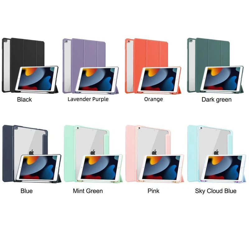 Hybrid Case For Apple iPad 10.2 in 9th 8th 7th Slim Magnetic Stand Cover Leather - Image 2 of 4