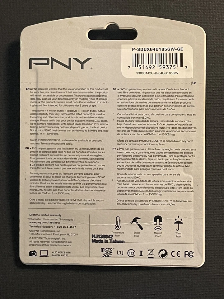 PNY - 64GB microSDXC UHS-I Memory Card - Image 2 of 2