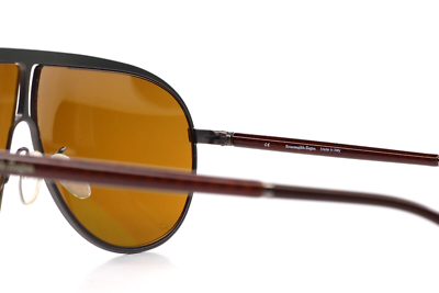 Ermenegildo Zegna SZ3250V 0568 Brown Polarized Metal Italy