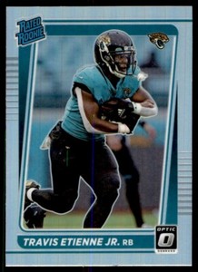 2021 Donruss Optic Rated Rookie SILVER Prizm TRAVIS ETIENNE JR # 214