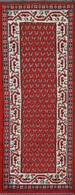 Paisley Rust Botemir Traditional Runner Rug 2' 4'' x 6' 0'' Wool Hand-knotted