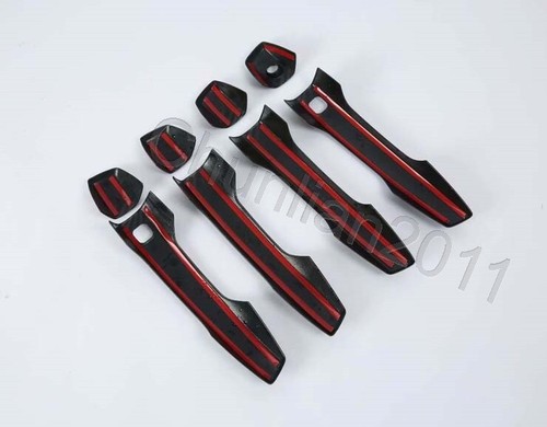 Door Handle Cover Trim For 18-21 Mitsubishi Eclipse Cross Smart Keyhole Fiber - Picture 7 of 7