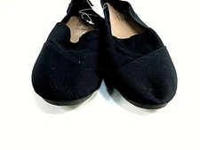 Easy USA S308-L Womens Black Espadrille Slippers US Size 7 M