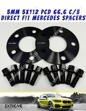 5mm Alloy Wheel Spacers Fits Mercedes CLC SLK SLK E S Class 5x112 + 32mm Bolts