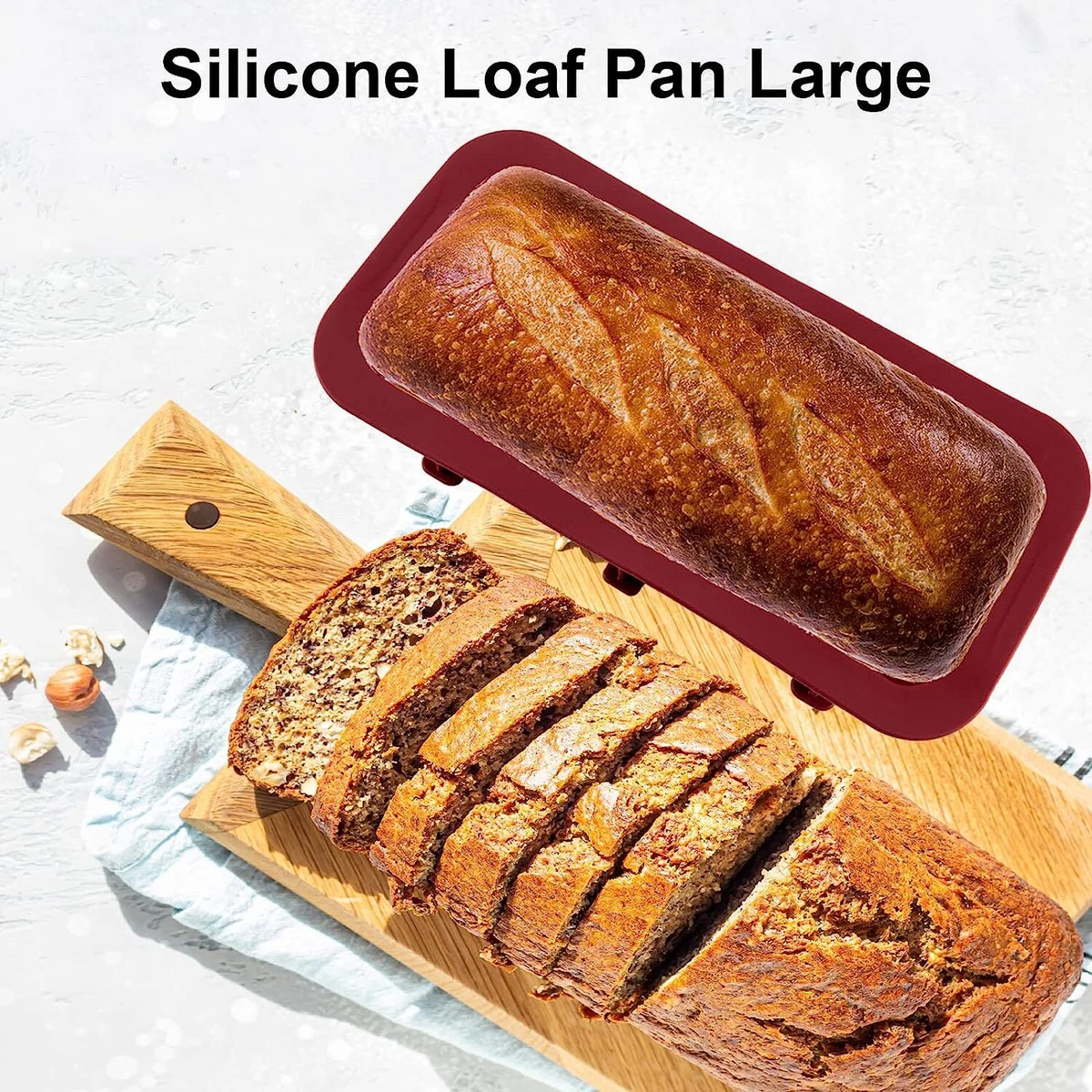 Silicone Bread and Loaf Pans Non-Stick Silicone Baking Molds 