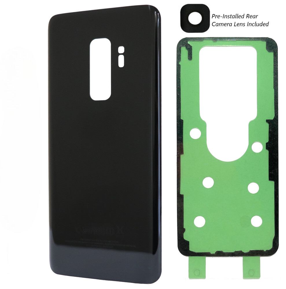 New Replacement Back Glass Cover with Lens Adhesive For Samsung S9
