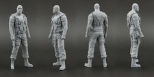 Luke Hobbs (Dwayne Johnson) Fast & Furious Figurine for 1:18 GT-Spirit Nissan