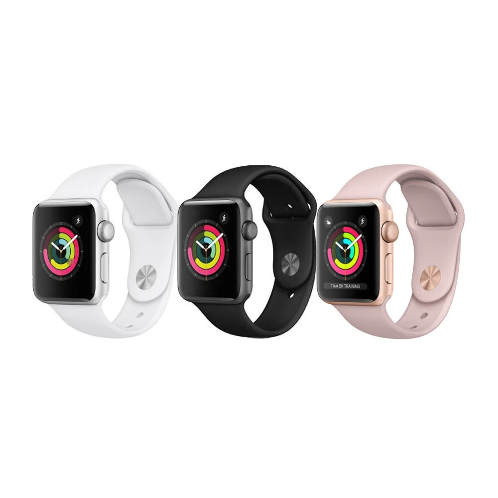 Apple Watch Series 3 GPS ONLY Aluminum 38mm Case with Sport Band