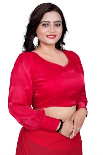 Saree Blouse Readymade Designer Sari Choli Indian Party Wear Bollywood Dress - Picture 30 of 64