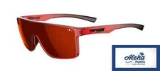 Tifosi Optics SANCTUM Sunglasses Crystal Red Fade Frame Smoke Tint Red Mirror