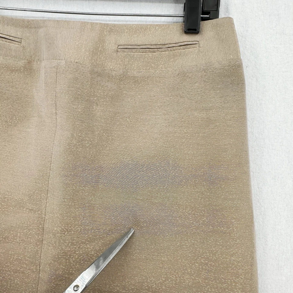 Falda Blumarine Mujer Italia 46 EE. UU. 10 Mini Dorado Brillo Cremallera Corta Vacaciones *Marca Foto 2 de 4