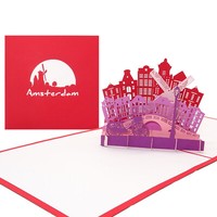 "Pop Up Karte \"Amsterdam\" GrußKarte, Souvenir, Geschenk & Geburtstagskarte"