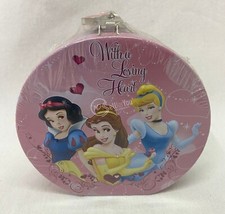 Salvadanaio per bambini principesse Disney in latta con lucchetto doppia chiave