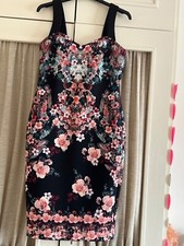 BNWT LADIES  FLORAL  BODY CON  DRESS  SIZE 12 JULIEN MACDONALD DEBENHAMS £69