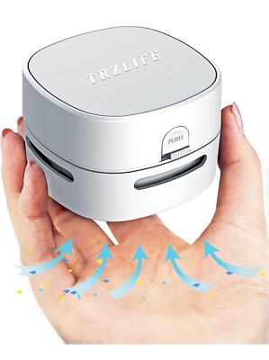 Mini Desk Vacuum Cleaner AA Battery More Durable Desk Accessory Sucks Tiny Items