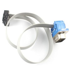 D-SUB DB9 9Pin Male Connector To IDC Female 10 Pin Flat Ribbon Cable Length 32CM