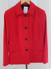 Jacke Frühlings Übergangsjacke￼ Blazer Schurwolle Janker Gr. 42 Rot NEU