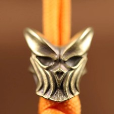 EDC Ghost Paracord Knife Beads Lanyard Brass DIY Tool Pendant Bracelet charms