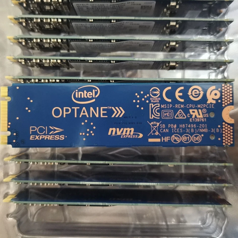 5x Intel Optane Memory M10 SSD M.2 2280 16GB MEMPEK1J016GAL PCIe 3.0 Xpoint NVMe - Image 3 of 4
