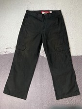 Guess USA vintage black faded utility cargo wide pants