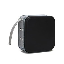 48 Capacity CD/DVD Case Storage Holder Binder Organizer Portable Zipper Black