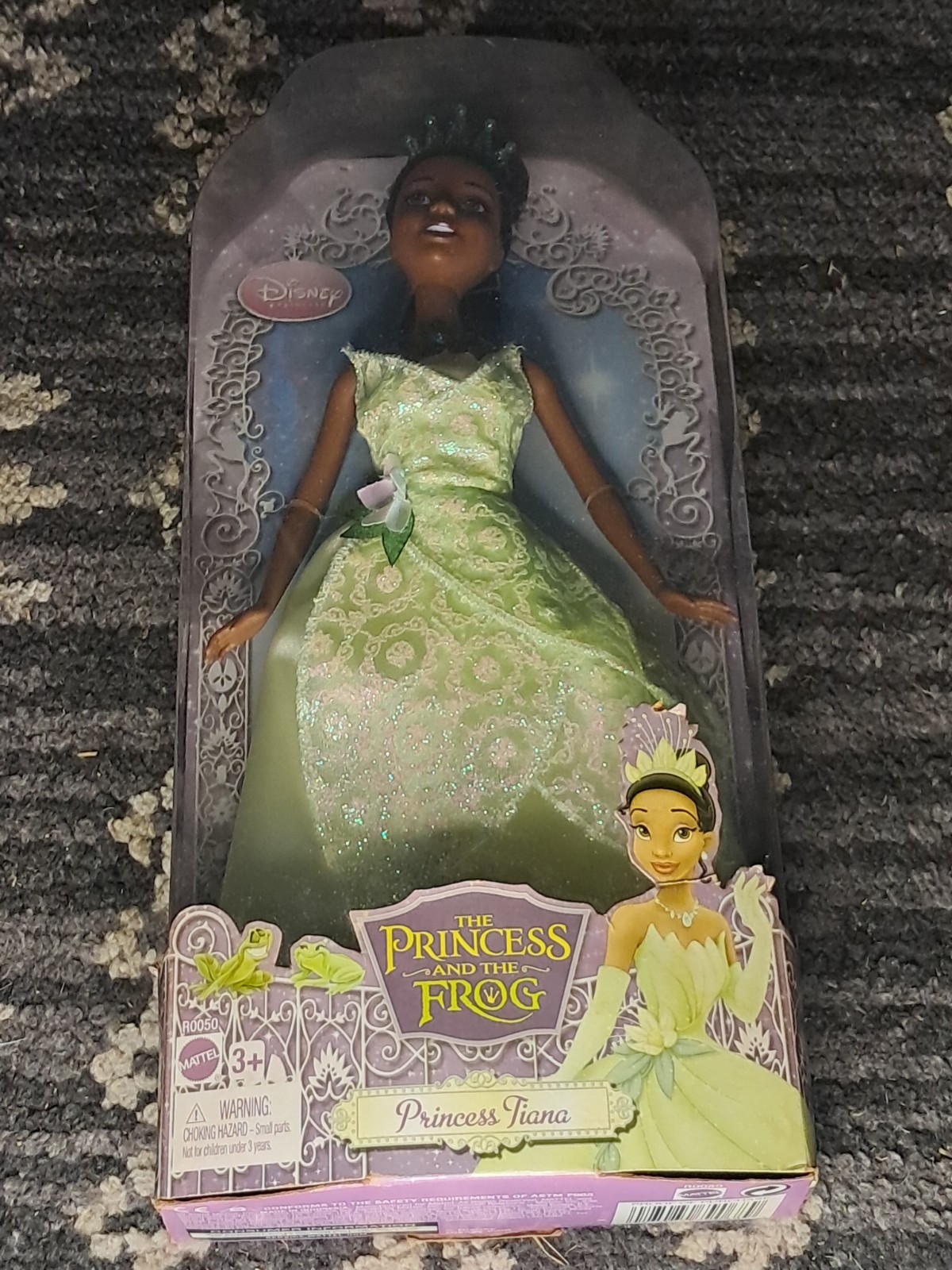 Mattel Disney Princess Tiana Doll 11in Curly Black Hair Brown Eyes R0050