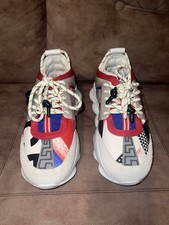 Versace Chain Reaction Sneakers  Multicolor  Size 38  Brand New Without Box