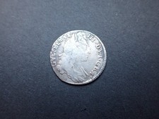 1696 William III Silver Sixpence Coin Later Large Harp
