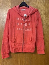 New Hollister Women Hoodie Sweatshirt Red Size L
