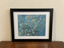 Vincent Van Gogh Almond Blossoms 15x12 Black Wood Framed Print Floral Wall Art