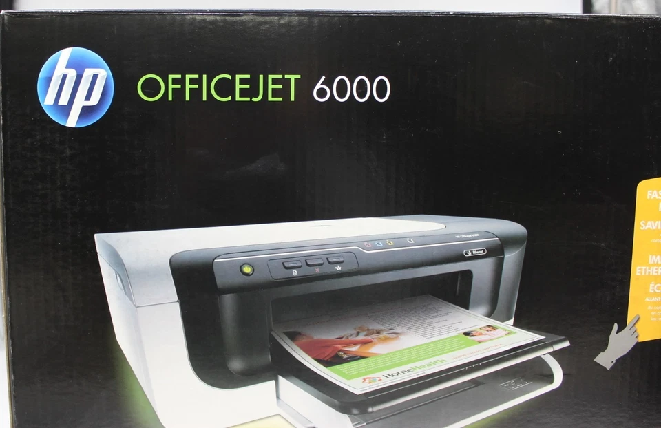 HP OfficeJet 6000 Inkjet Printer New Color Wired & Wireless Ethernet Port - Image 4 of 4