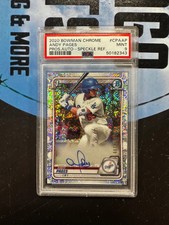 2020 Bowman Chrome Prospect Auto Andy Pages #CPAAP Pros. Speckle Refractor PSA 9