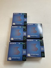Sony MFD 2HD 3.5" Micro Floppy Disk IBM Formatted Diskette Pack NEW Lot Of 5 Box