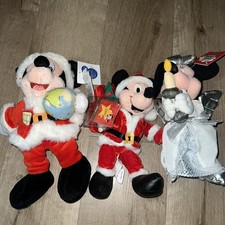 Lot 3 Disney Plush Stuffed Mickey And Minnie Mouse Limited Ed 1999 2000