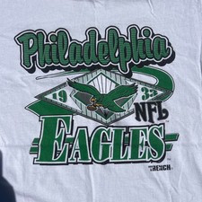 Philadelphia Eagles logo NFL football white shirt VK14550