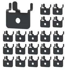Pegboard Hooks - 20PC - Black Powder Coated - Fits 1/4 and 1/8 Pegboard - Heavy
