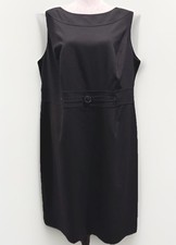 Tahari Women’s Plus Black Sleeveless Buckle A-line Sheath Dress Lined 18W