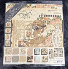 Graphic 45 Le Romantique Collectors Edition 12 x 12 Pad Ephemera And Chipboard