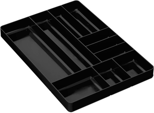 Tool Drawer Organizer Tray - 10-Compartment Home & Garage Tool Tray - Stackab...