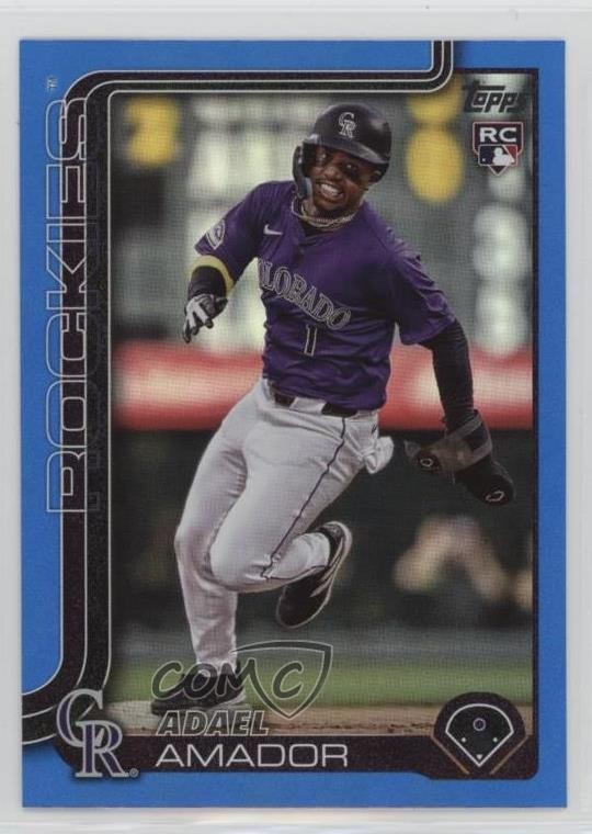 2025 Topps Series 1 Blue Rainbow 21/150 Adael Amador #191 ic3