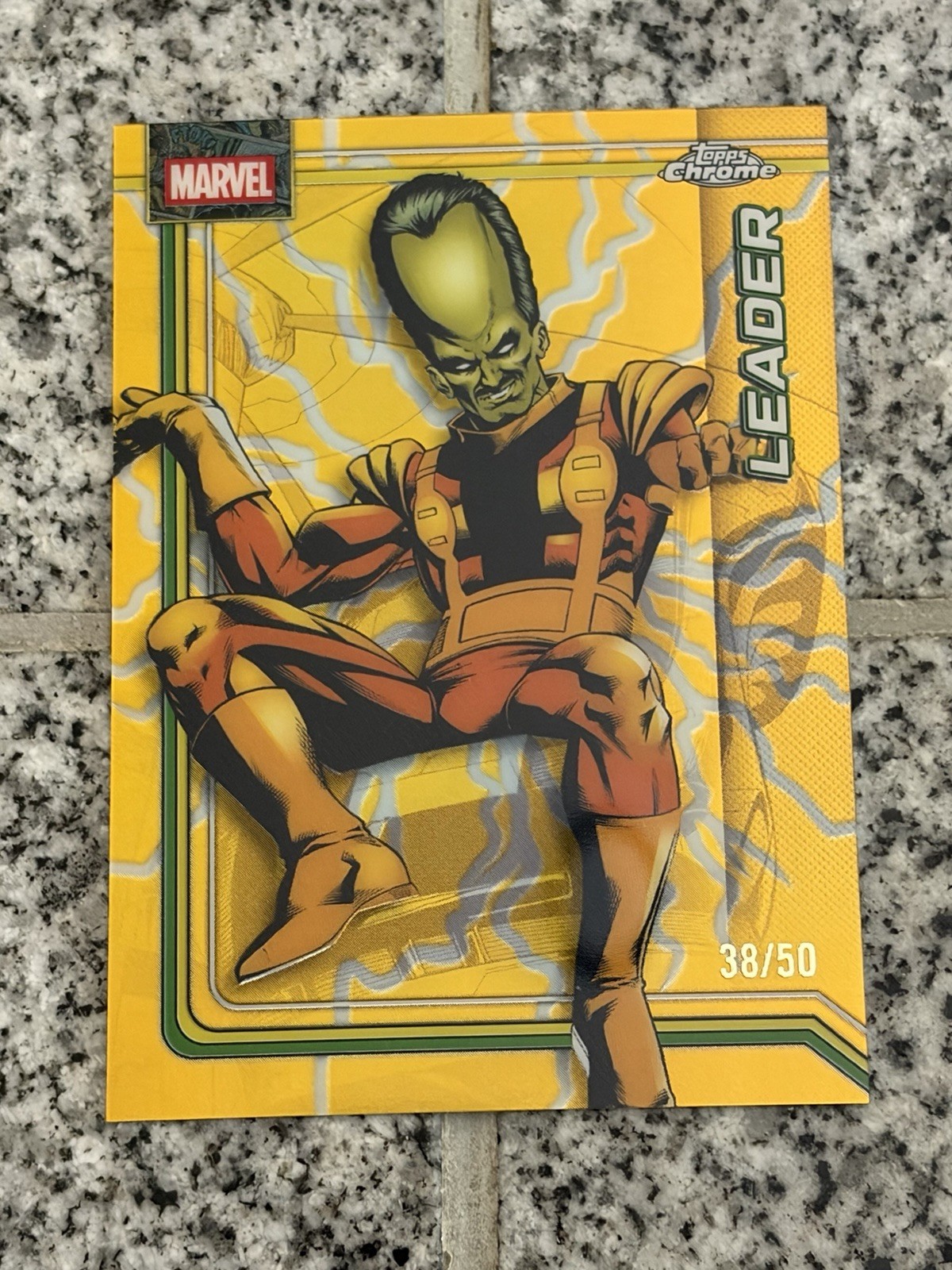 2026 Topps Chrome Marvel Leader Storm's Gold Lightning Refractor #068 /50