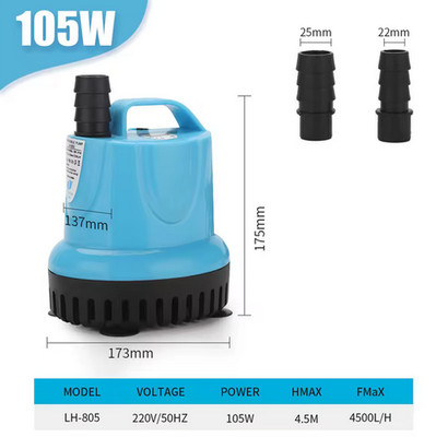UK TAUCHPUMPE WASSER SAUGPUMPE AQUARIUM FISCHBECKEN SUMPF TEICH FUNKTION WASSERFALL
